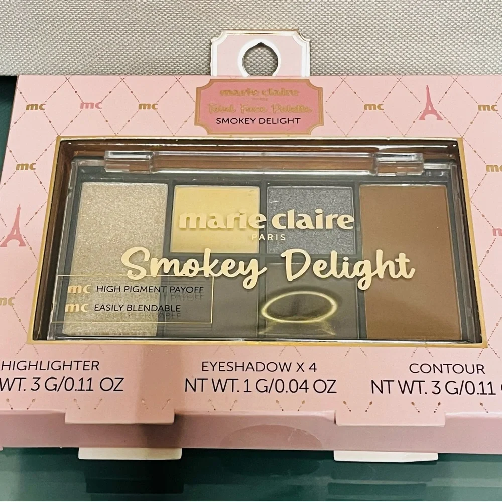 Marie Claire Paris Smokey Delight Total Face Palette Makeup